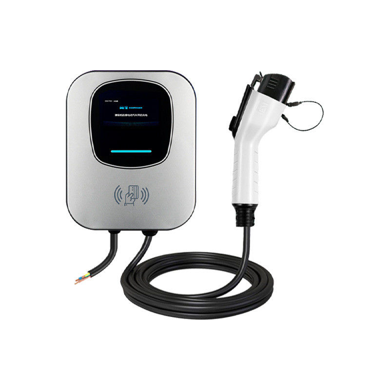 Single Gun 16A 32A Wall Mounted EV Charger Tipe 1 Perlindungan Sirkuit Singkat