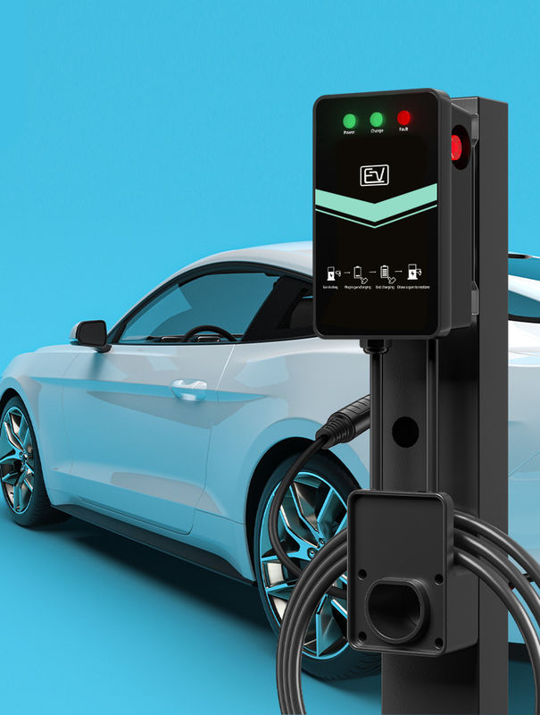 Type1 Plug 32A Plug And Charge Stasiun Pengisian EV yang dipasang di dinding Smart Home