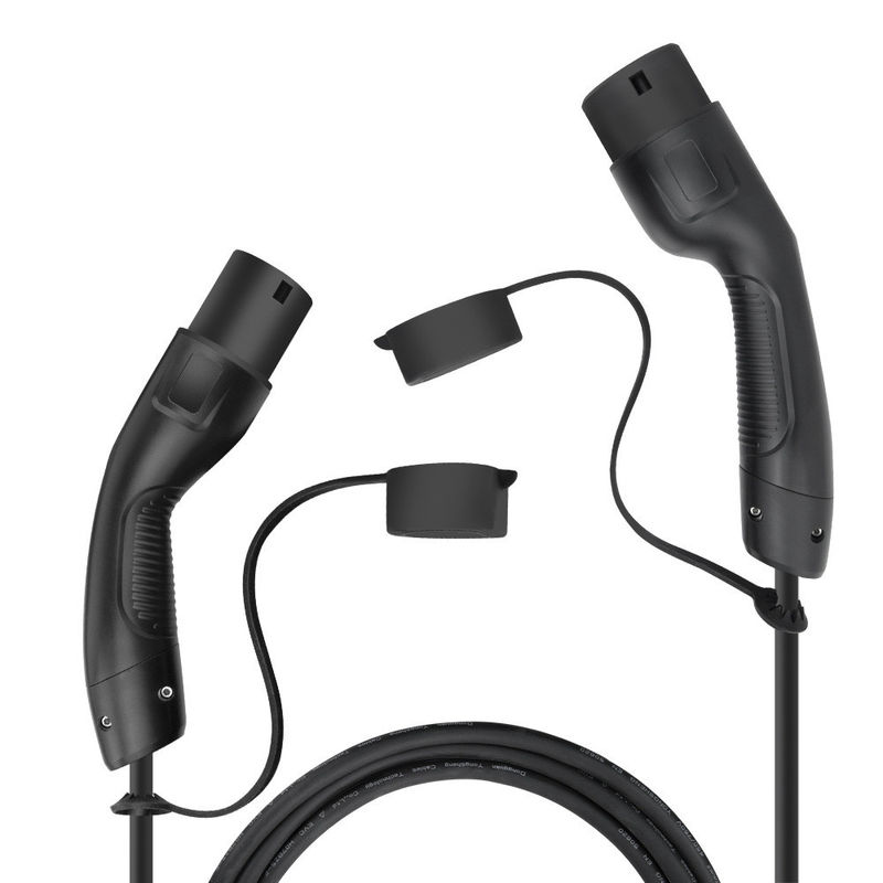 Standar Eropa 16A 32A Double Guns EV AC Charging Cable Type 2