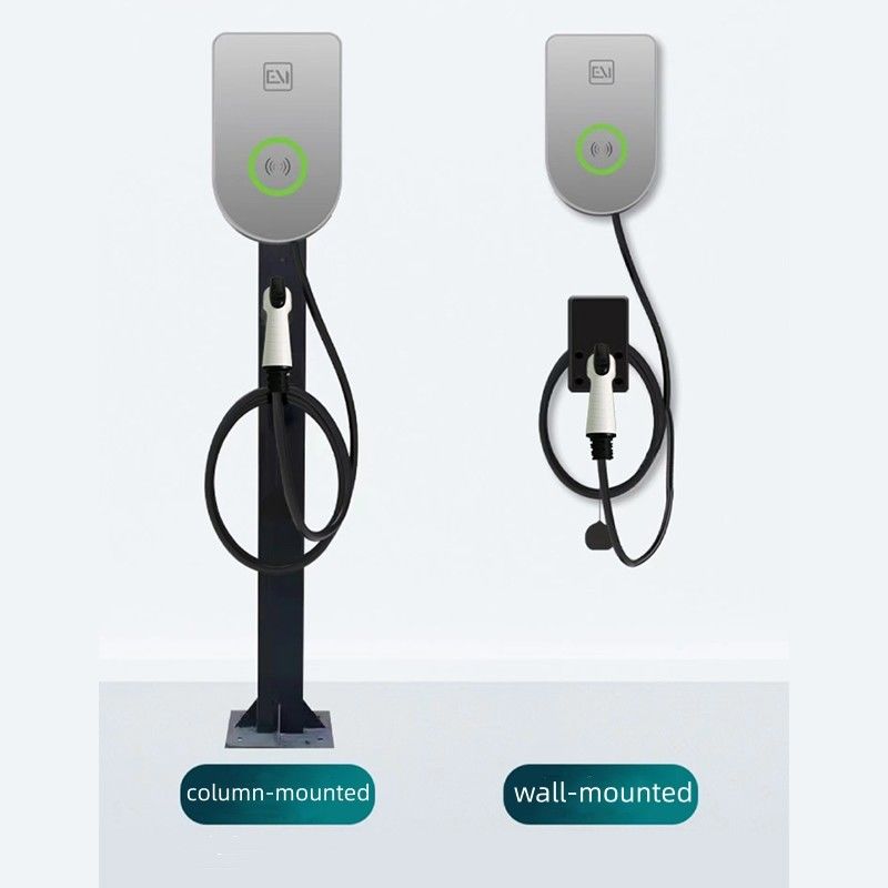 Standar Amerika Untuk Tesla Audi Bluetooth Wall Mounted EV Charging Station Untuk Rumah