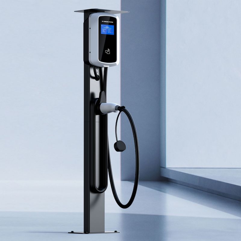32A 3 Phase App Control Bluetooth Wall Mounted EV Charging Station Untuk Rumah