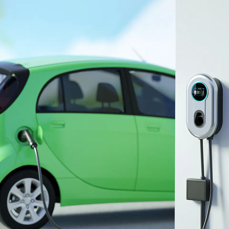22kw Kartu RFID Pengisian Cepat Pengisi Daya EV Portable Type 2 Dengan Senjata Tunggal