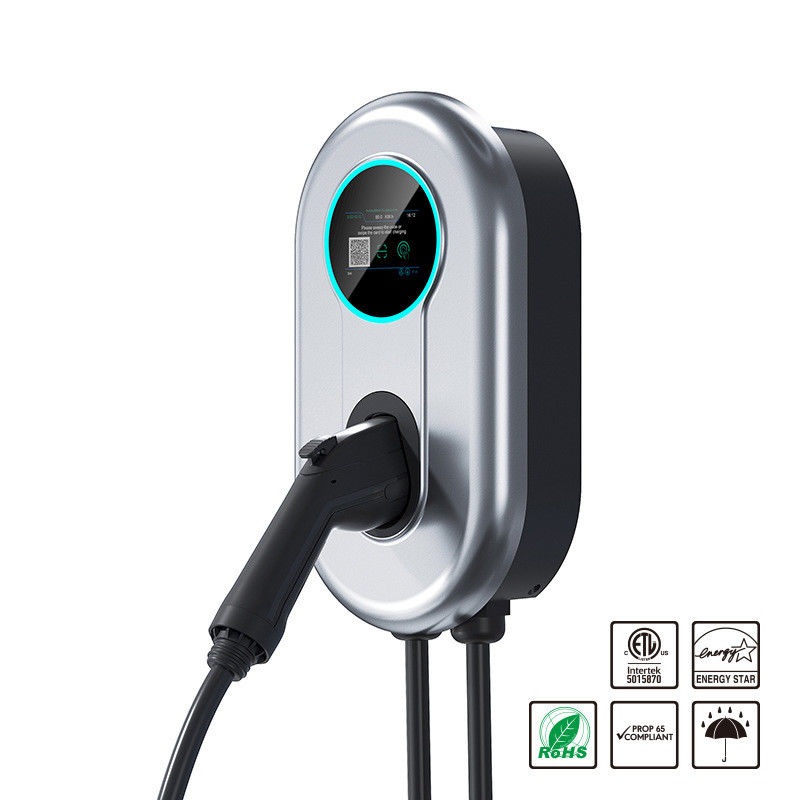 22kw Kartu RFID Pengisian Cepat Pengisi Daya EV Portable Type 2 Dengan Senjata Tunggal