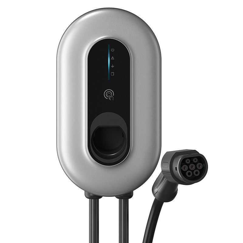 Kartu Swiping Tipe 2 EV 22kw Pengisi daya Rumah Dengan Indikator LED