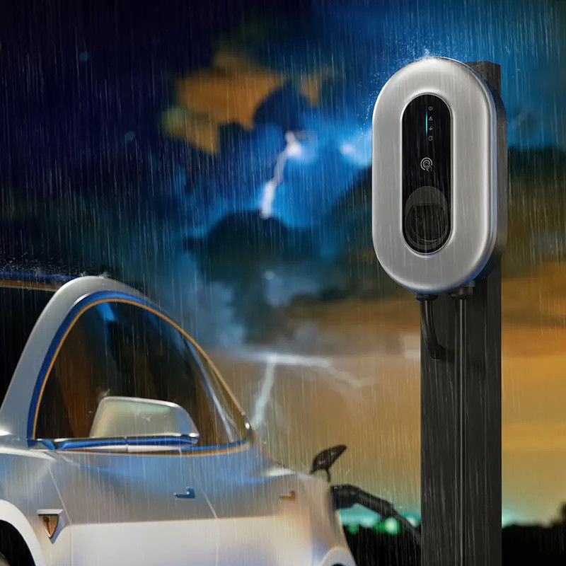 Wifi Connective IP65 Portable Type 2 EV Charger Dengan Kabel 5m