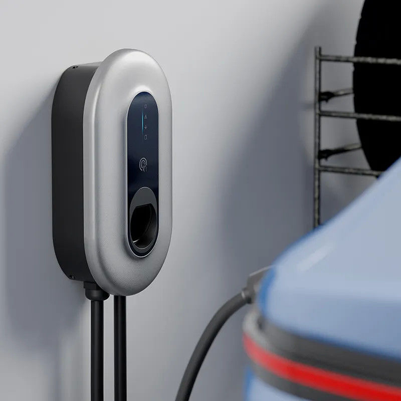 EU Adjustable Current 50Hz To 60Hz Type 2 EV Charger Untuk Pengisian Cepat Rumah