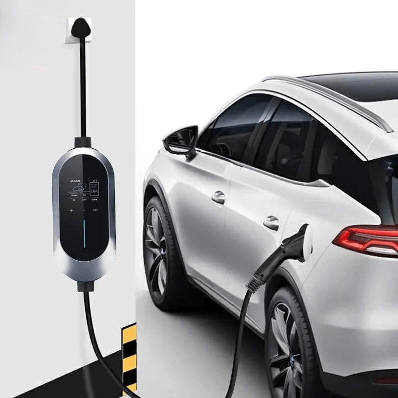 230V CEE 3 Pin Touch Button 7.2 Kw AC Fast Charger Perlindungan atas beban