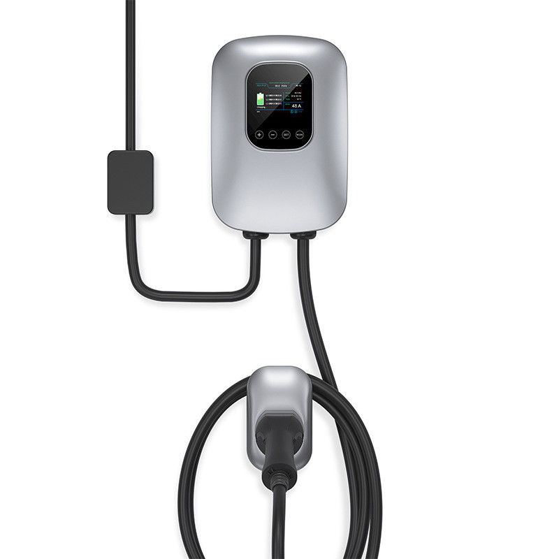 7.4 Meter Kabel Kolom Dipasang 11kw Rumah Tipe 1 EV Charger Dengan Kartu RFID