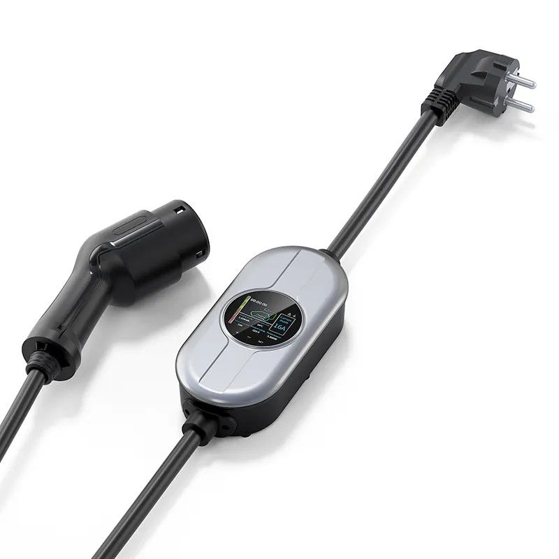 5m Atau 7.4m Kabel Portable EV Charging Station EV Charger 1 Phase AC 230V