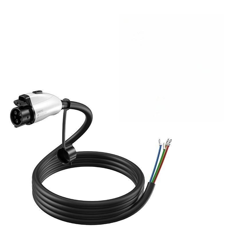 OEM ODM 48A Tipe 1 Tipe 2 Pengisi Daya Ac Ev Kabel Pengisi Daya Rumah Dengan Sensor Suhu