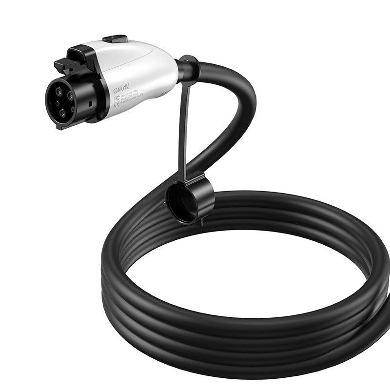 OEM ODM 48A Tipe 1 Tipe 2 Pengisi Daya Ac Ev Kabel Pengisi Daya Rumah Dengan Sensor Suhu