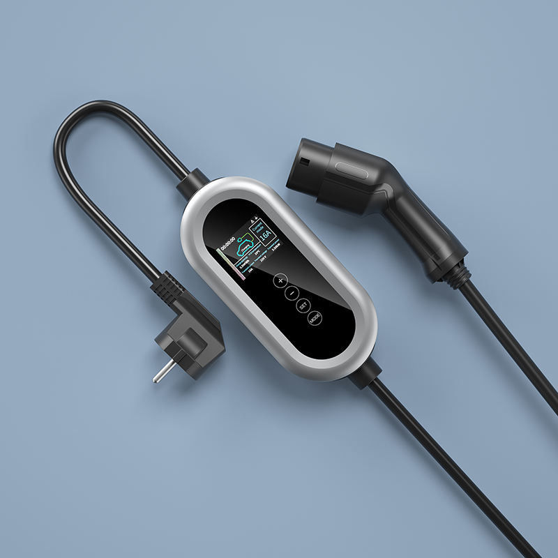 230V Tipe 2 Commercial Single Phase Electric Car Charger Untuk Tesla