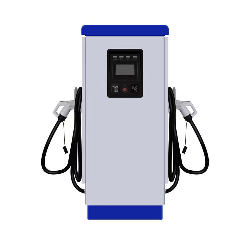 GB/T Double Guns 380V 4G EV DC Charging Station Warna yang Disesuaikan