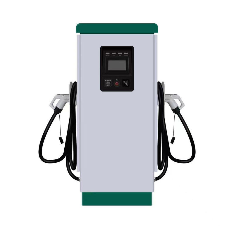 GB/T Double Guns 380V 4G EV DC Charging Station Warna yang Disesuaikan