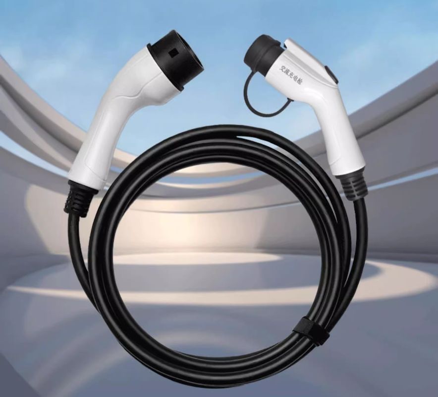 GB/T Ke Tipe 2 10 Meter 7kw EV Charging Extension Cable Untuk Semua Mobil EV